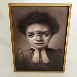 NEW 11” x 14” TRAVIS LOUIE FRAMED PRINT GOTHIC HORROR MONSTER PORTRAIT ODDITY